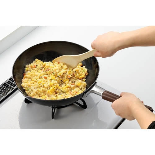 よこやま 木柄いため鍋27cm