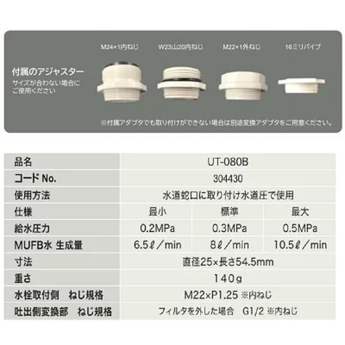 UT−080B ウルトラタップ