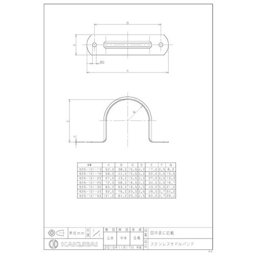 ステンレスサドルバンド 16