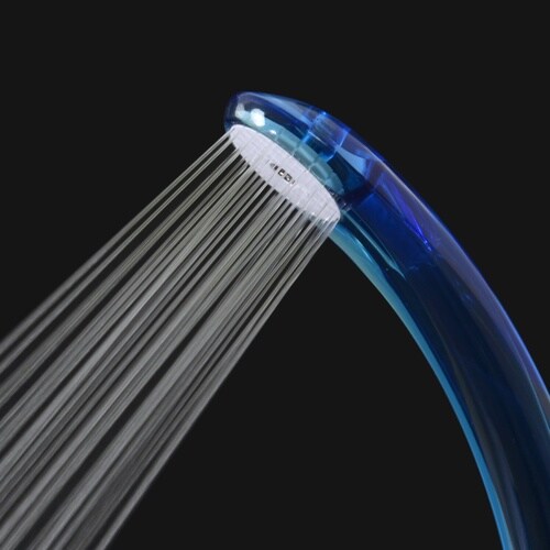 節水シャワーヘッド クリアブルー