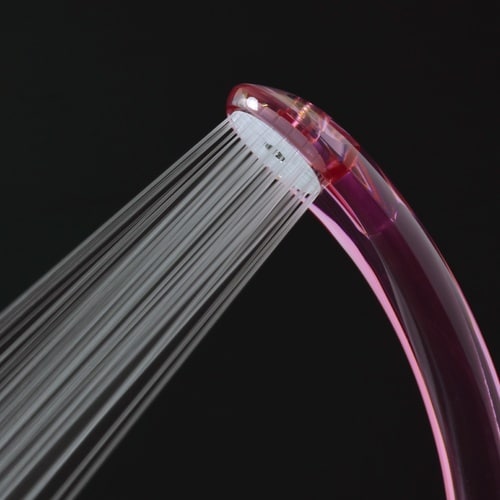 節水シャワーヘッド クリアレッド