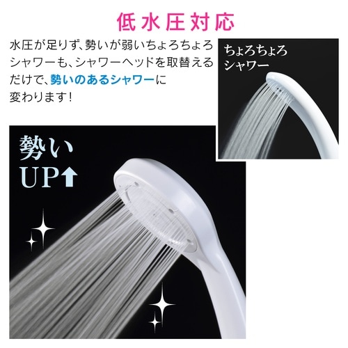 ワイドシャワーヘッド ホワイト