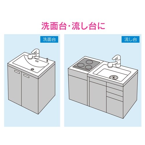 真空パイプクリーナー 洗面用