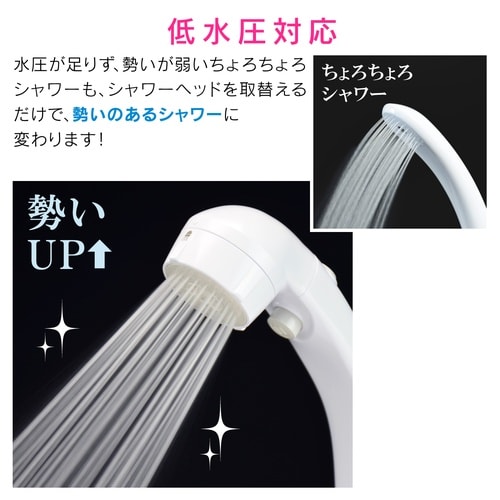 マッサージストップシャワーヘッド
