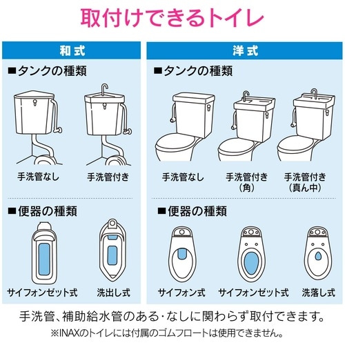 トイレ水漏修理セットロータンク用