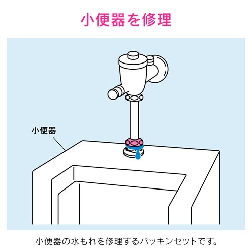 小便器パッキン 水漏修理