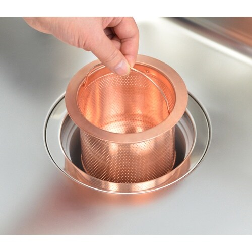 GA−PB078 シンク用銅製ゴミカゴ