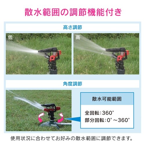 散水スプリンクラー 広範囲