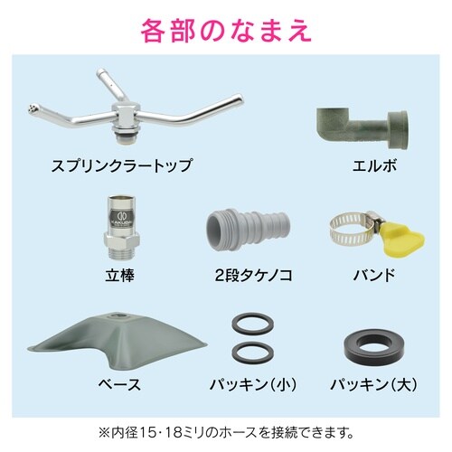 散水スプリンクラー 庭水やり