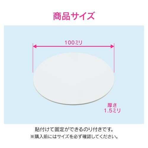 ビニールプレート穴無100 10P