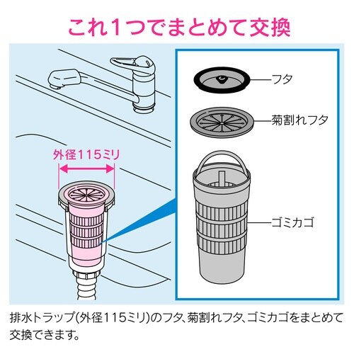 ゴミカゴ取替セット10入キッチン