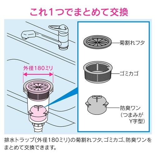 ゴミカゴ取替セット キッチン用