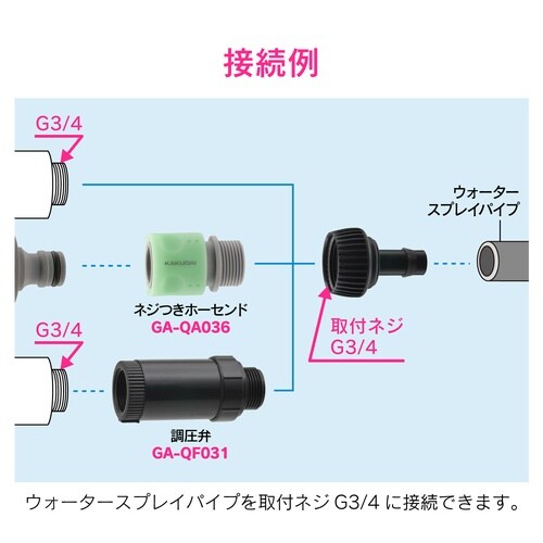 ダプターウォータースプレイパイフ