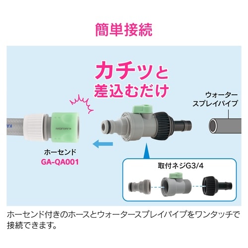 GA−QF033 止水コック付アダプター