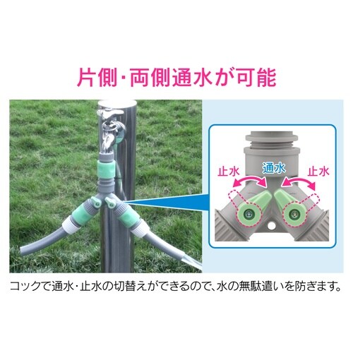 止水コック付分岐コネクター