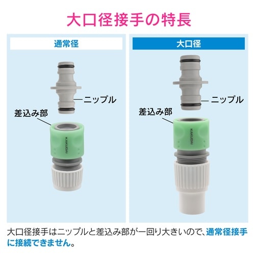 大口径ニップル ホース延長用