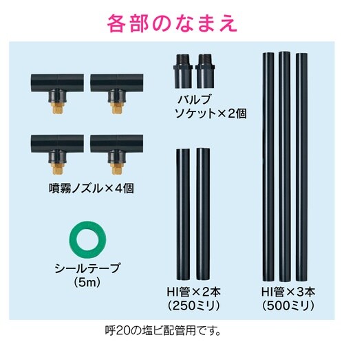 噴霧ノズルセット 常圧式ミスト