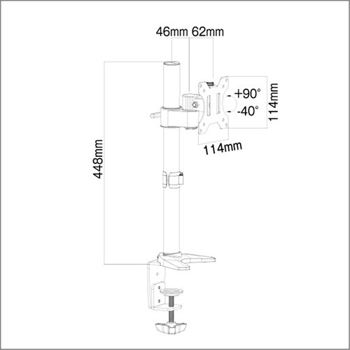 朝日木材 デスクアーム DAR−003
