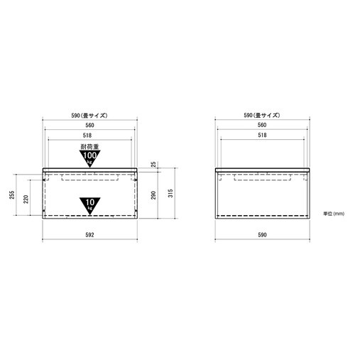 畳ボックス ZCM−3060BX−WH−DG