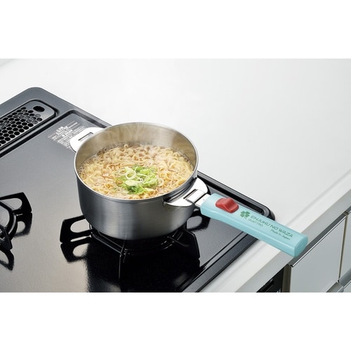 ステンレス鍋16cm・着脱ハンドル