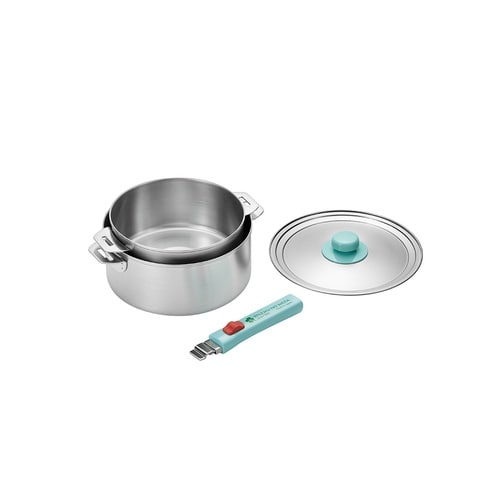 ステンレス鍋18&20cm・ハンドル・蓋付