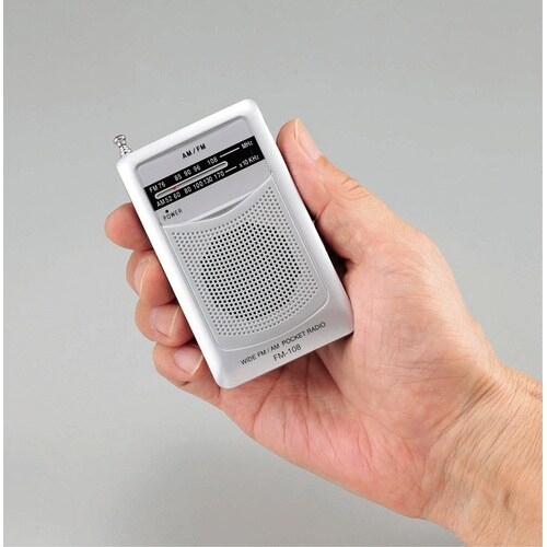 AM・FMポケットラジオ