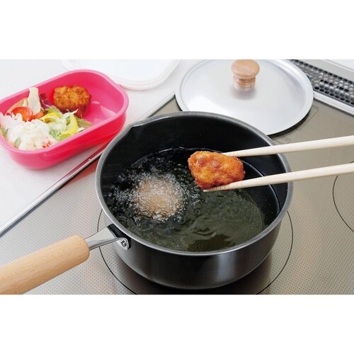 IHミニ揚げ鍋片手16cm(フタ付)
