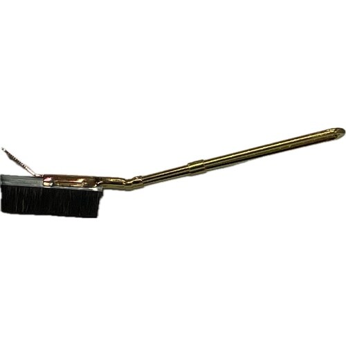 チャンネルブラシ ヘラ付き 1行豚毛