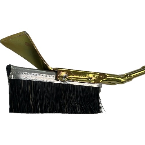 チャンネルブラシ ヘラ付き 1行豚毛