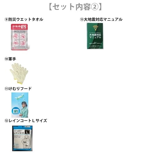 災害直後に必要な避難セット