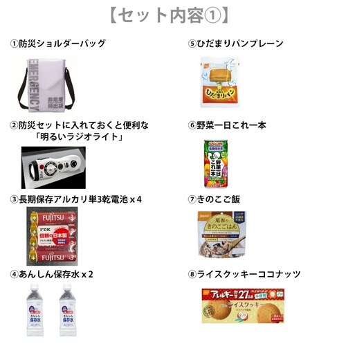 しっかり1日分備蓄セット