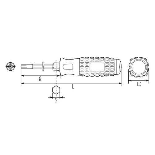 樹脂柄T型 トルクスドライバ T10