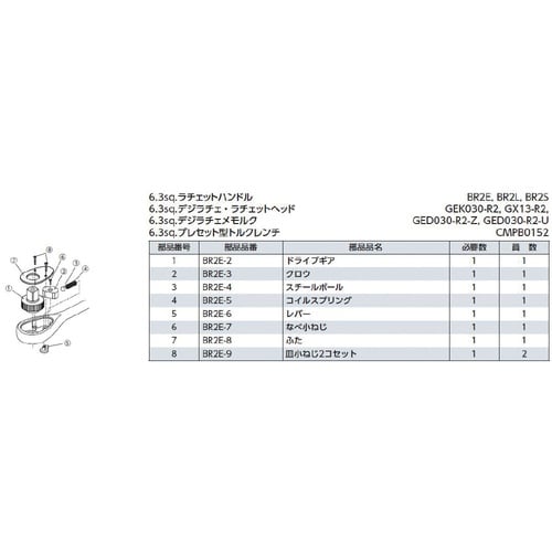 6.3SQ ラチェットハンドル 125mm