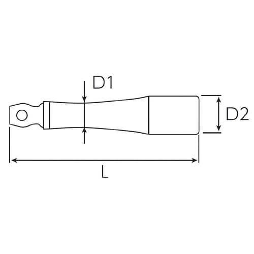 9.5SQ 首振リエクステンションバー100mm