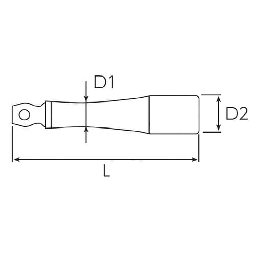 12.7SQ 首振リエクステンションバー50mm