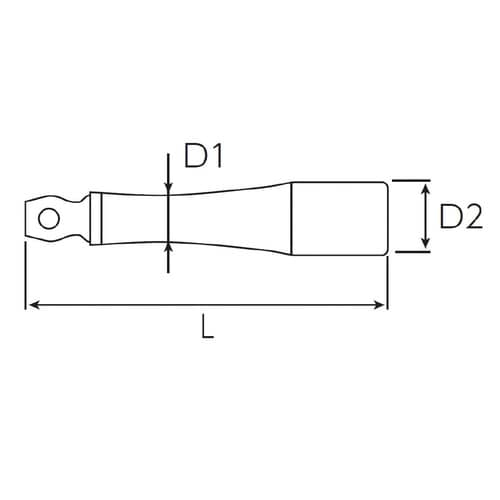 6.3SQ 首振リエクステンションバー100mm