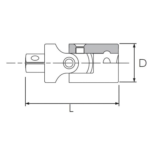 6.3SQ ユニバーサルジョイント 90°