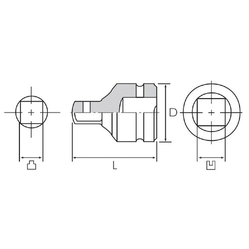 12.7SQ インパクトレンチ用変換アダプタ