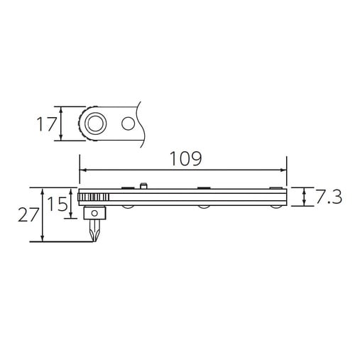 板ラチェット差替エドライバ プラス#2