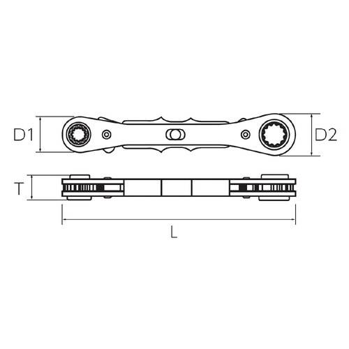 板ラチェットレンチ 10×13・12×14mm