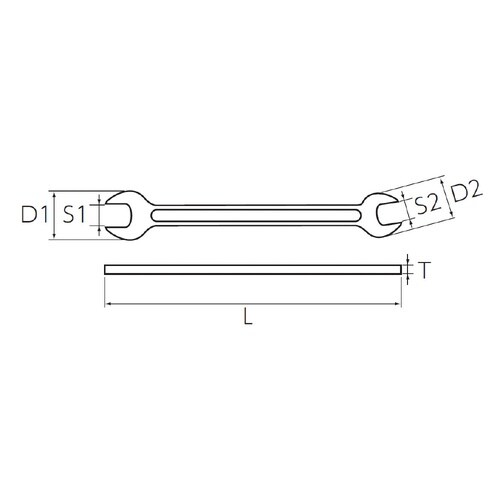 薄口スパナ14×12mm