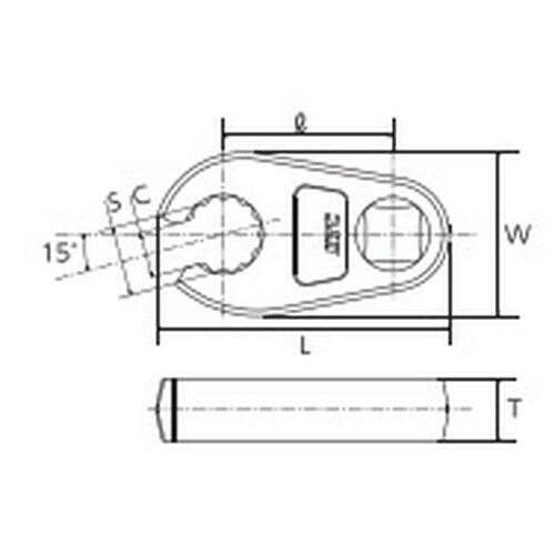 9.5SQ クローフットレンチ14mm
