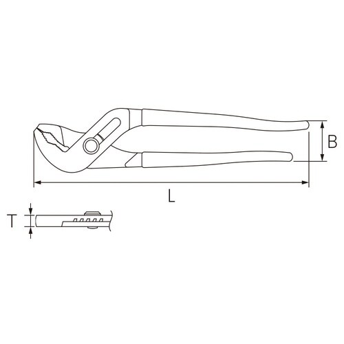 ウォーターポンププライヤ 250mm