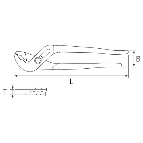 ウォーターポンププライヤ 300mm