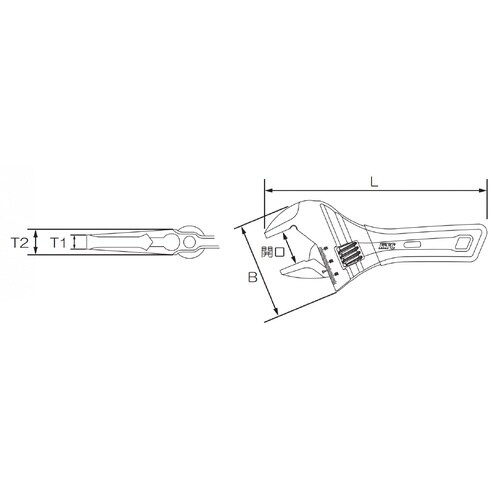 ショ−トモンキレンチ6−24mm