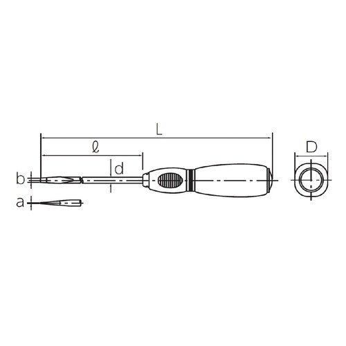 ソフトドライバ マイナス貫通タイプ 8mm幅