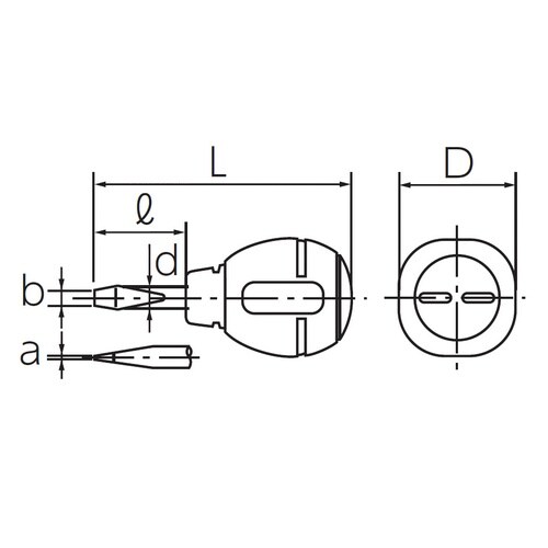ソフトスタッビマイナスドライバー 6mm幅