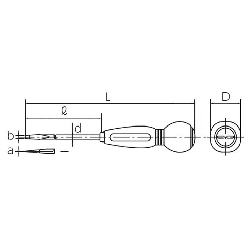ソフトラウンドマイナスドライバー 6mm幅