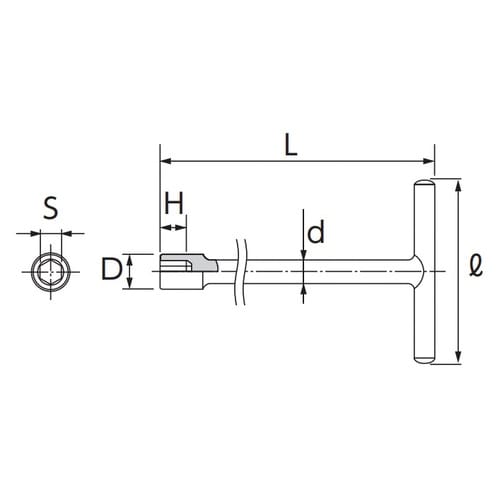 早回しT形レンチ12mm