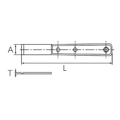 硬鋼刃スクレーパー刃幅18mm